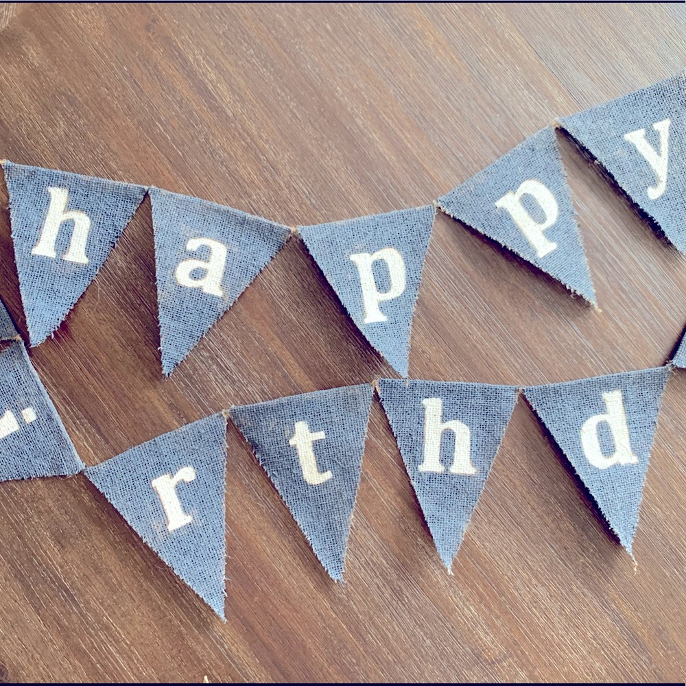 Happy Birthday Flag Banner